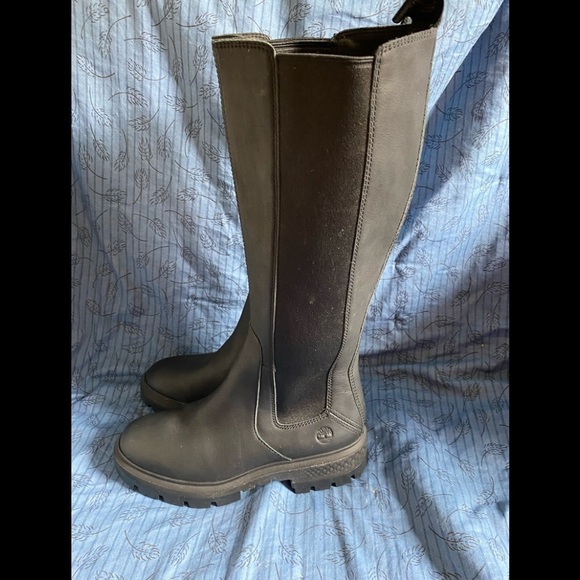 Timberland tall waterproof leather pull on womens boots with gore panels 7 - Picture 2 of 7